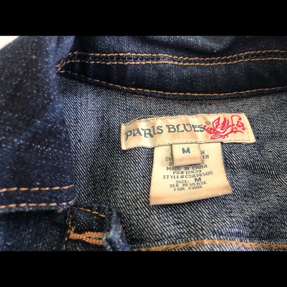 Sleeveless blue jean jacket - Picture 3 of 6